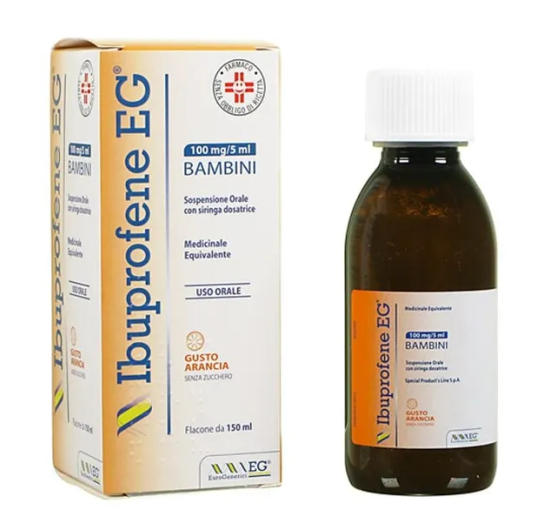 IBUPROFENE EG*FL 150ML ARANCIA