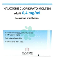 NALOXONE CLORIDRATO (MOLTENI)*AD 1 fiala 0,4 mg 1 ml