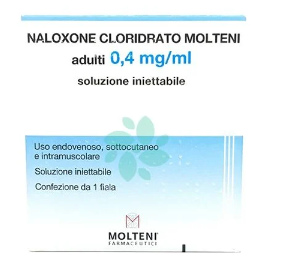 NALOXONE CLORIDRATO (MOLTENI)*AD 1 fiala 0,4 mg 1 ml