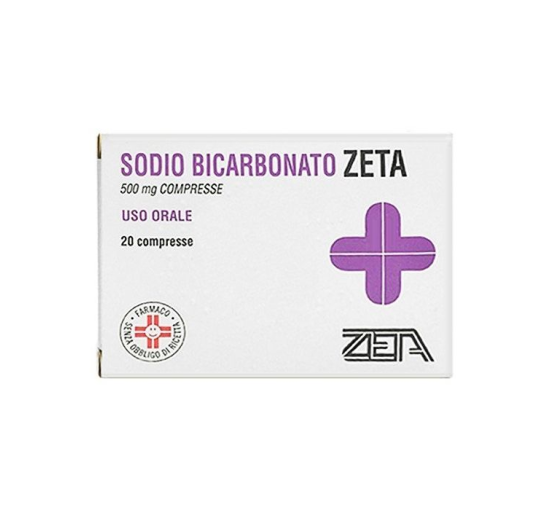 SODIO BICARBONATO (ZETA)*20 cpr 500 mg