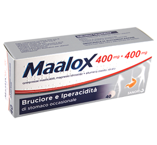 MAALOX*40CPR MAST 400MG+400MG