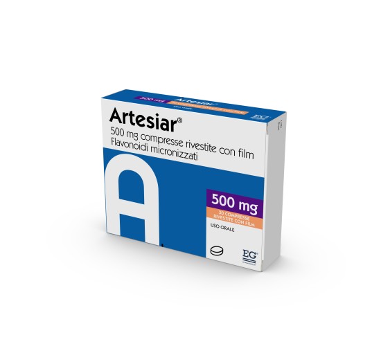 ARTESIAR*30CPR RIV 500MG ARTESIAR*30CPR RIV 500MG