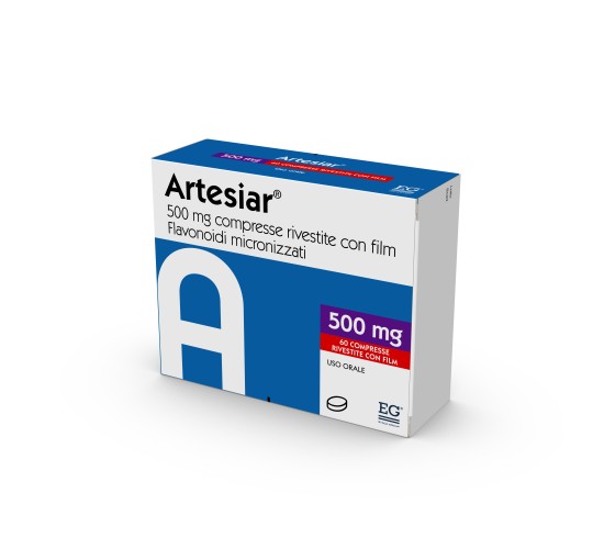 ARTESIAR*60CPR RIV 500MG ARTESIAR*60CPR RIV 500MG