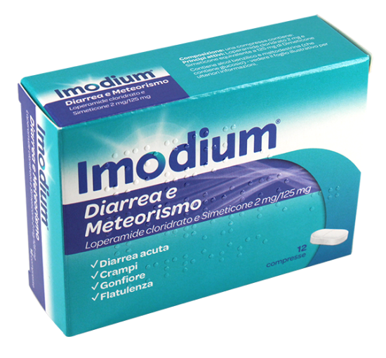 IMODIUM DIARREA E METEOR*12CPR