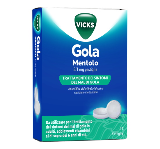 VICKS GOLA*24PAST 5+1MG MENTOL